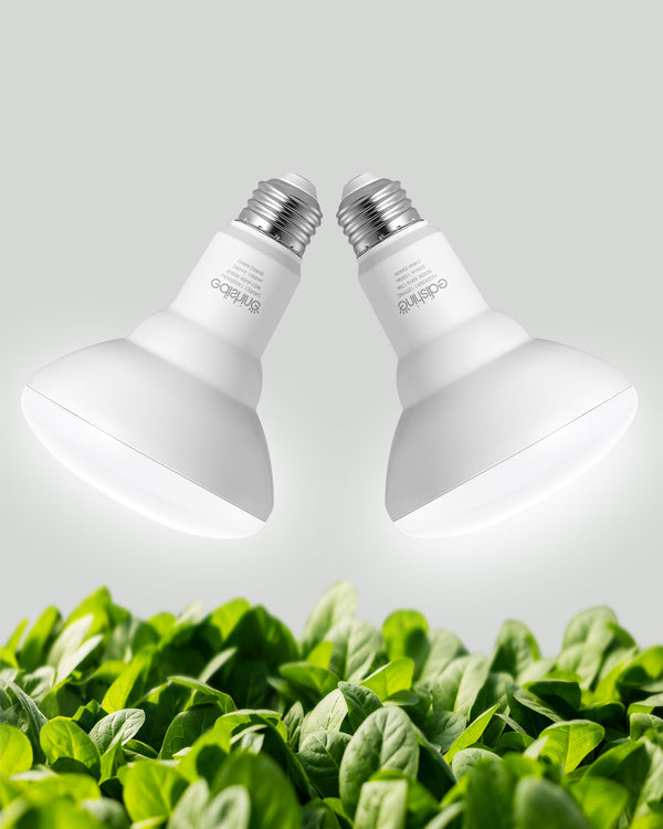 EDISHINE 11W Full Spectrum LED Grow Light Bulb (2 Pack)-HGBR30A1