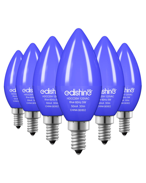 EDISHINE Dimmable Blue Light Bulb (6 Pack)-HDCC35H